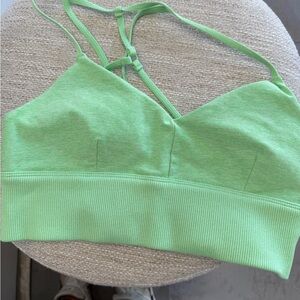 Alo yoga like NEW WOrn 1x Green Women's sports bra